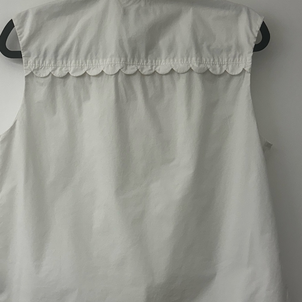 J. Crew Scalloped Button Down Shirt VGUC - Picture 4 of 8